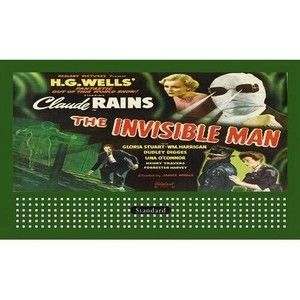 LIONEL STYLE BILLBOARD INSERT THE INVISABLE MAN & AMERICAN FLYER